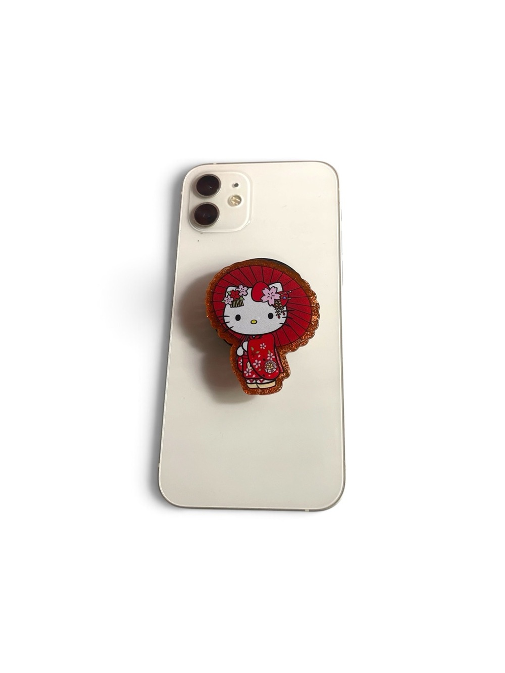 Hello Kitty Red Kimono Phone Grip with Pink Bow